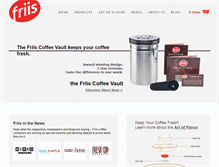 Tablet Screenshot of friiscoffee.com